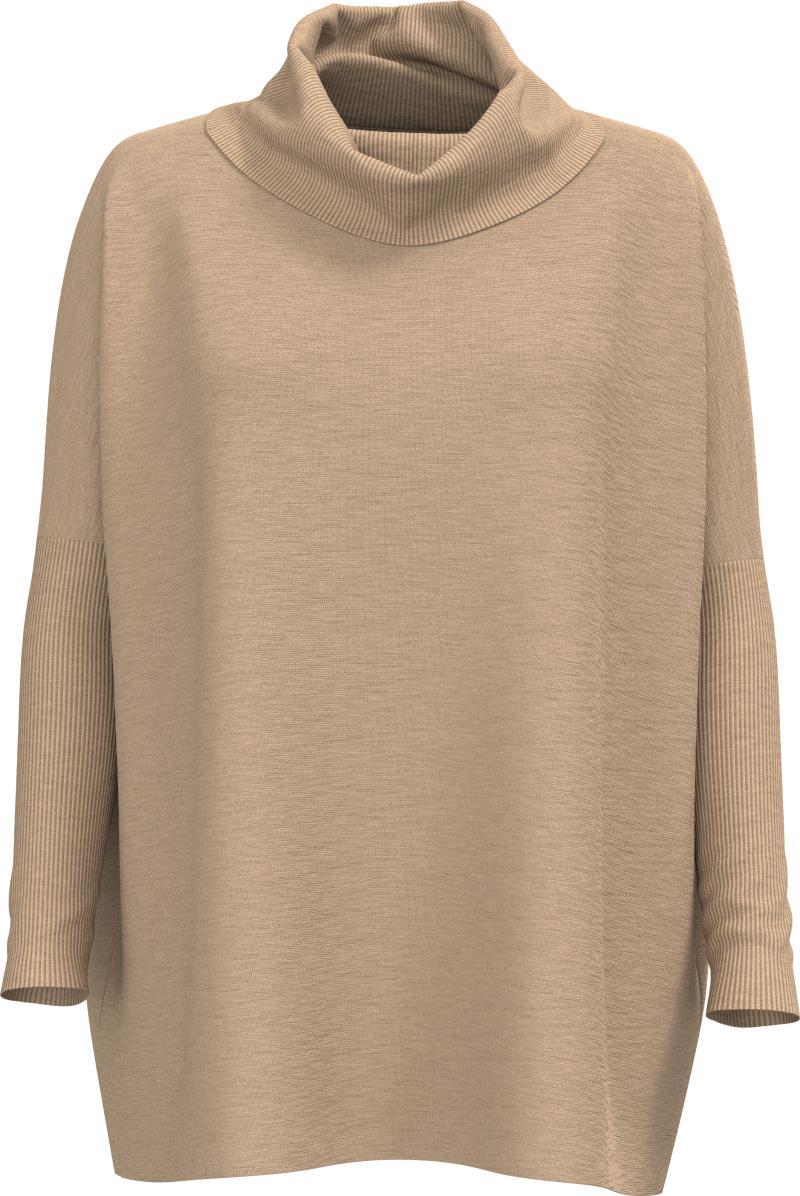 Edgewood Poncho Sweater - Womens - Toasted Coconut Heather 3