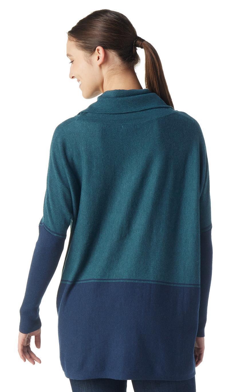 Edgewood Poncho Sweater - Womens - Twilight Blue Heather 3