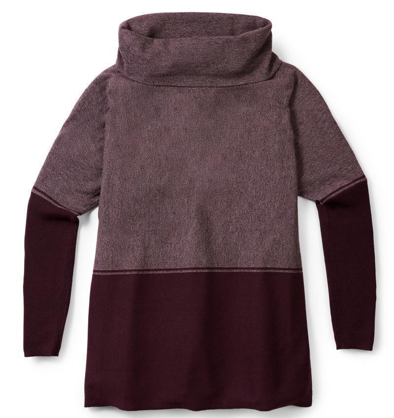 Edgewood Poncho Sweater - Womens - Woodsmoke Heather 1