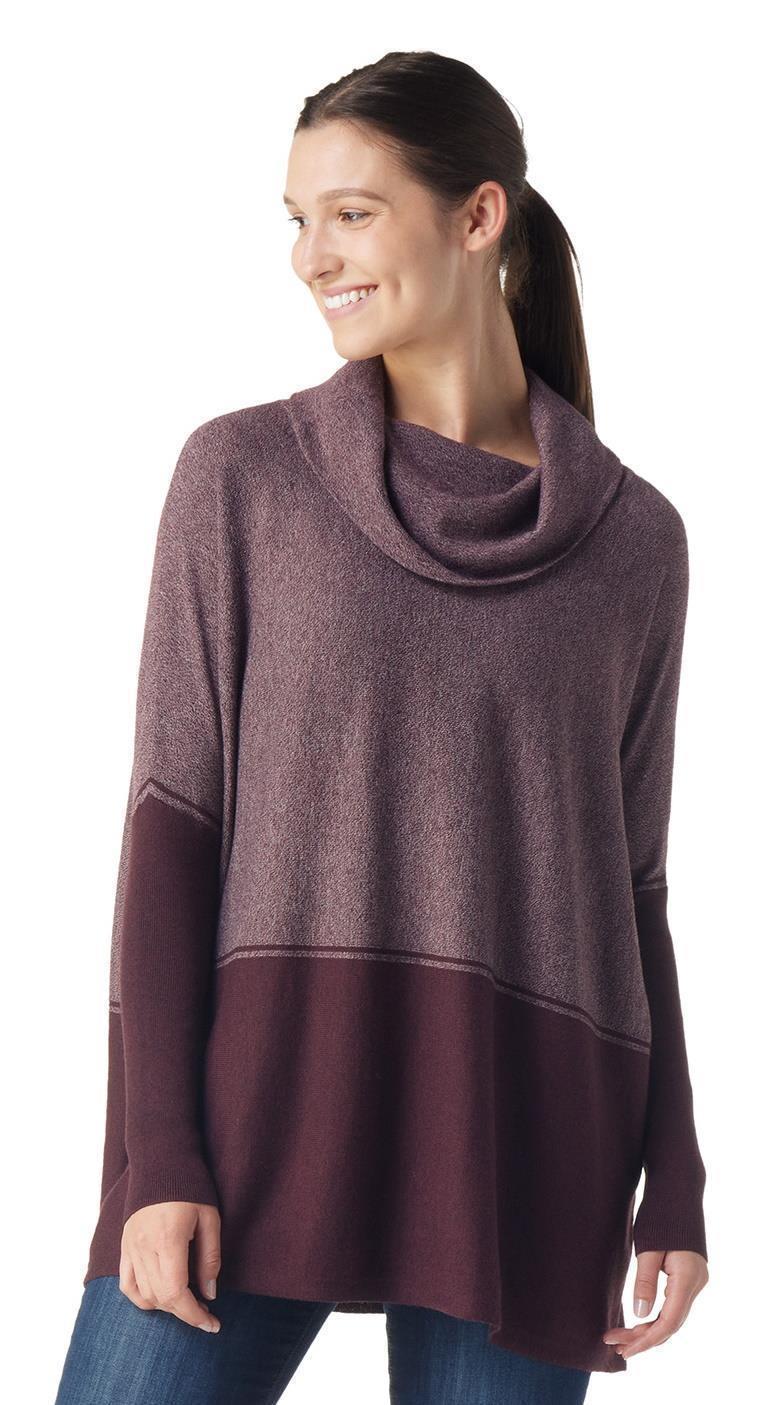 Edgewood Poncho Sweater - Womens - Woodsmoke Heather 2