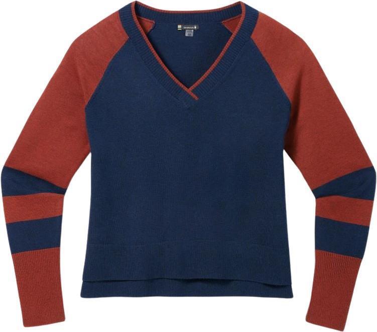 Edgewood V-Neck Sweater - Womens - Deep Navy Heather 1