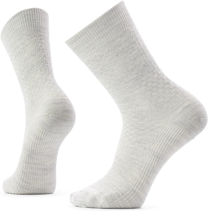 Everyday Basketweave Crew Socks - ash 1