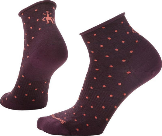 Everyday Classic Dot Ankle Socks - Unisex - Bordeaux 1