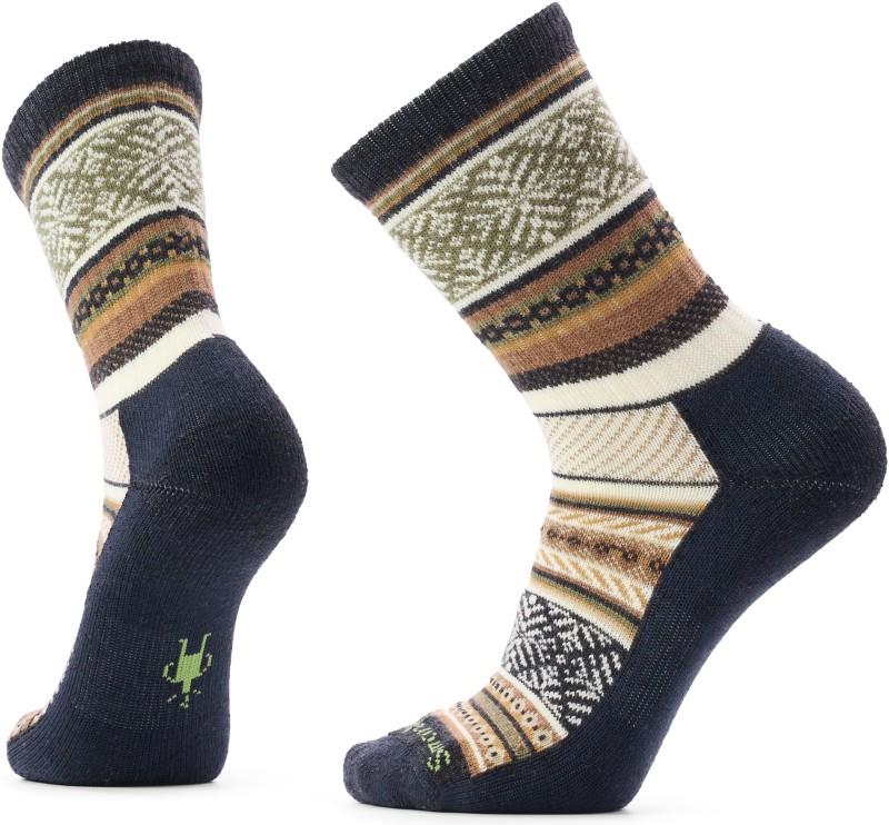 Everyday Cozy Fair Isle Sweater Crew Socks - charcoal 1