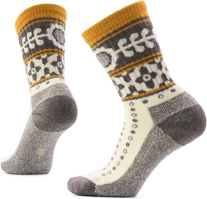 Everyday Cozy Retro Sunflower Crew Socks - Womens - natural 1