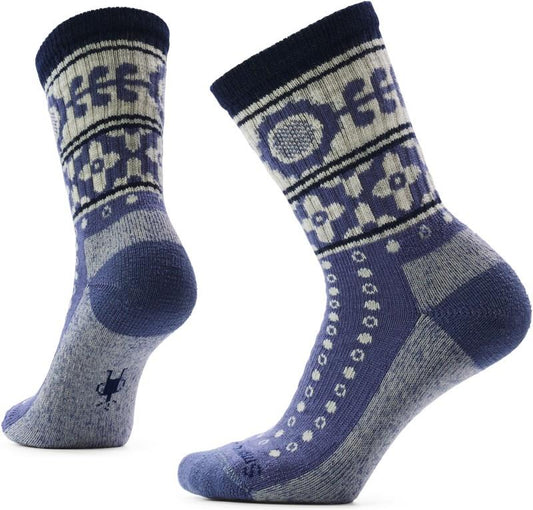 Everyday Cozy Retro Sunflower Crew Socks - Womens - nightfall blue 1