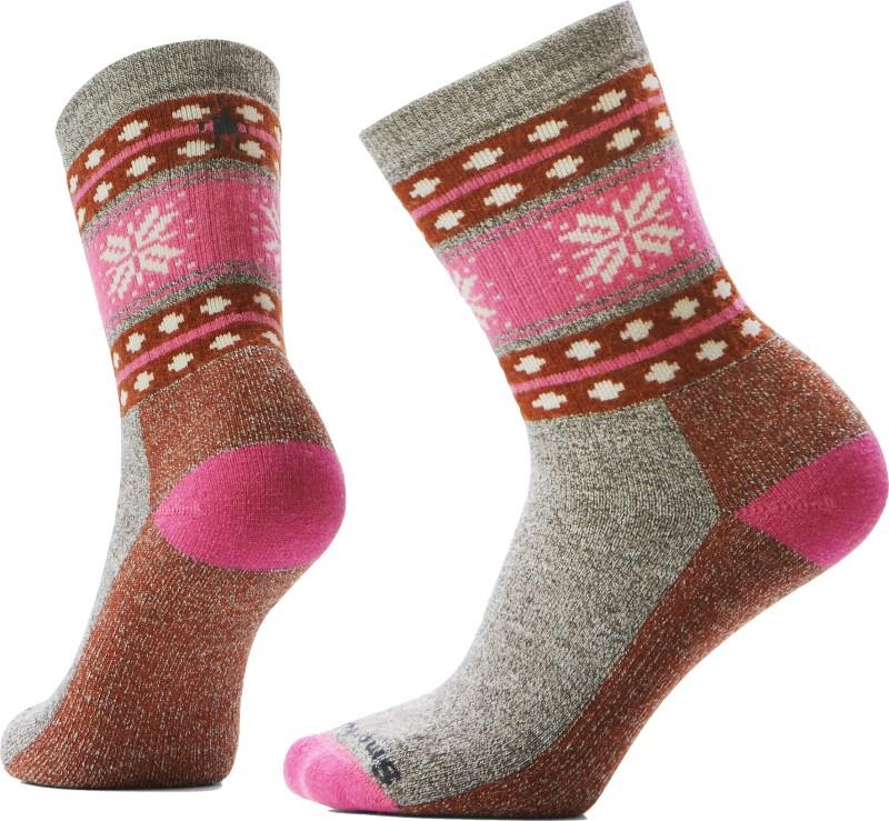 Everyday Cozy Snowflake Dream Crew Socks - Unisex - taupe / natural marl 1