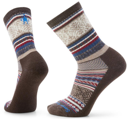 Everyday Fair Isle Sweater Crew Socks - Unisex - Chestnut 1