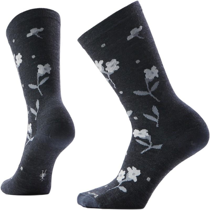 Everyday Garden Gala Crew Socks - Womens - charcoal 1