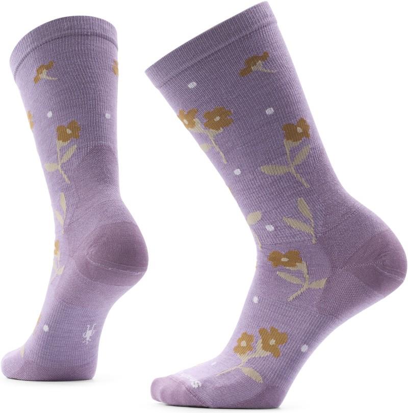 Everyday Garden Gala Crew Socks - Womens - purple dawn 1