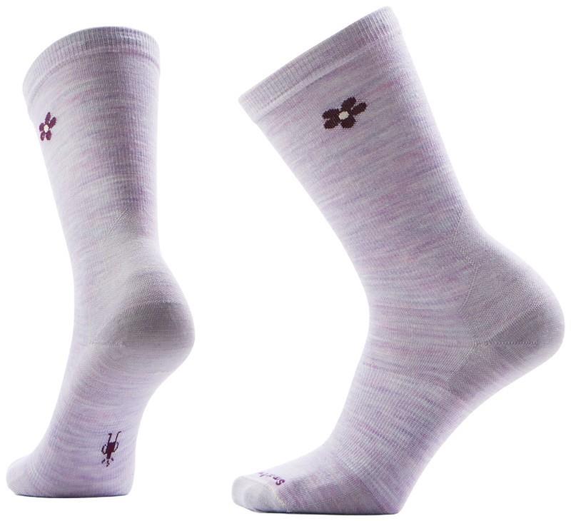 Everyday Groovy Bloom Crew Socks - Womens - purple eclipse 1