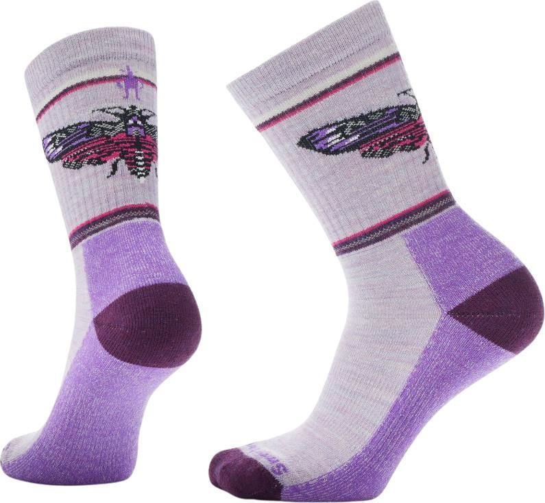 Everyday Mystic Moth Crew Socks - Unisex - Purple Eclipse 1