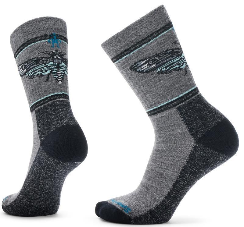 Everyday Mystic Moth Crew Socks - Unisex - medium gray 1