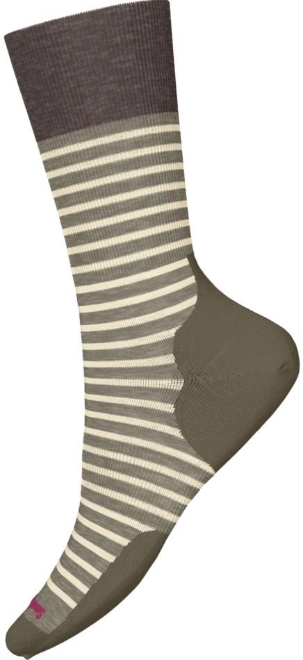 Everyday Pin Stripe Crew Socks - Womens - fossil 1