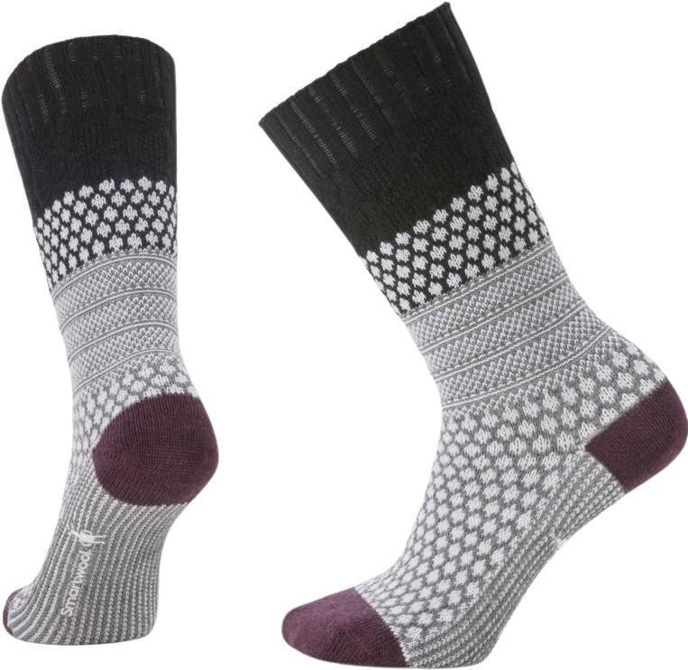 Everyday Popcorn Cable Crew Socks - Unisex - Black 1