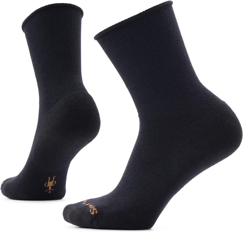 Everyday Roll Top Crew Socks - Womens - black 1