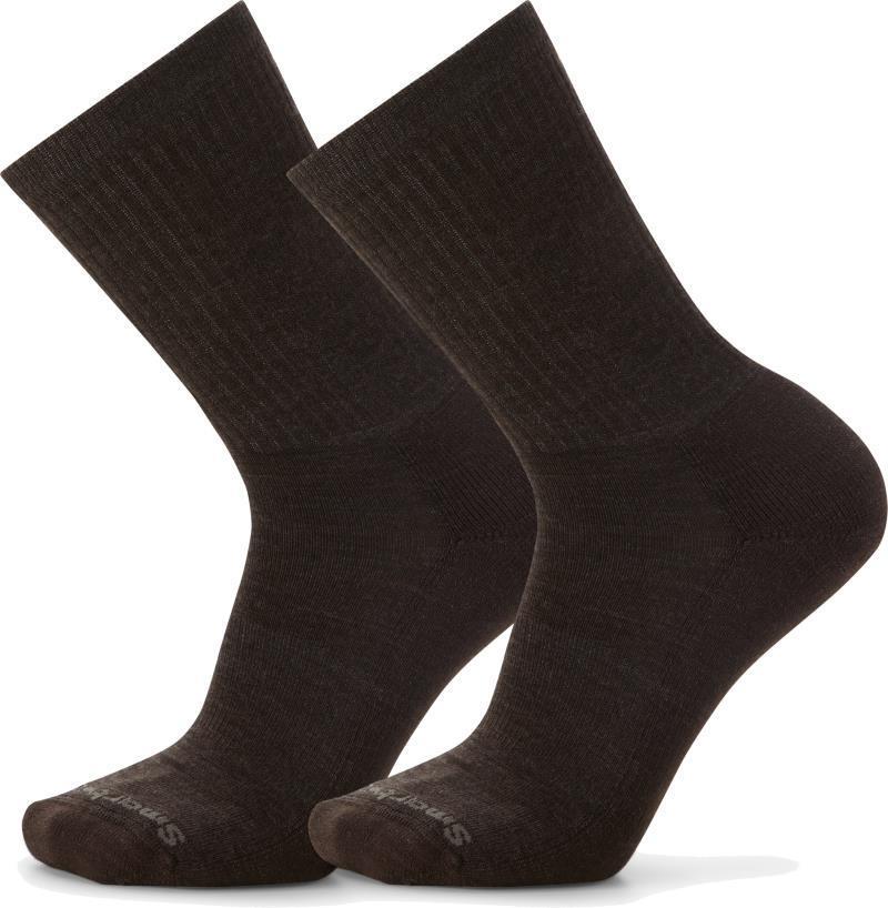 Everyday Solid Rib Crew Socks - 2-Pack - Unisex - Chestnut 1