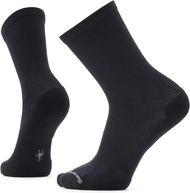 Everyday Solid Rib Crew Socks - black 1