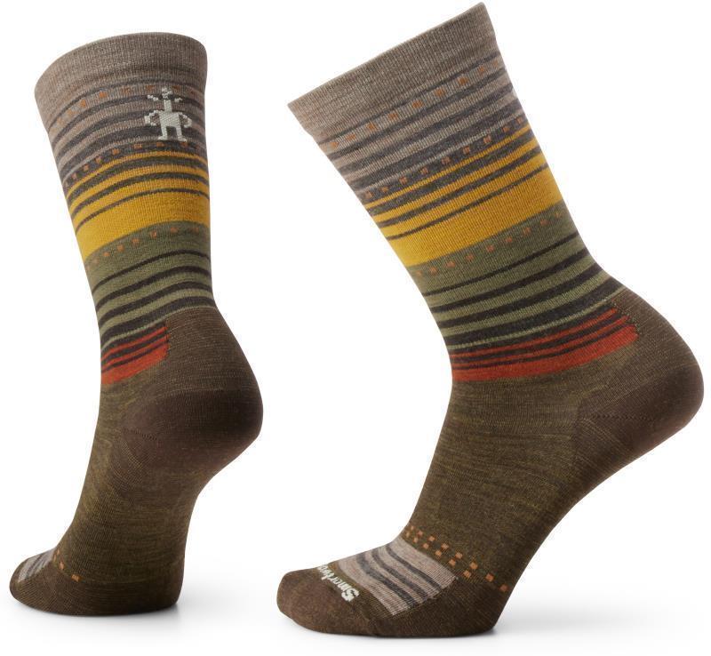 Everyday Stitch Stripe Crew Socks - Unisex - Military Olive 1