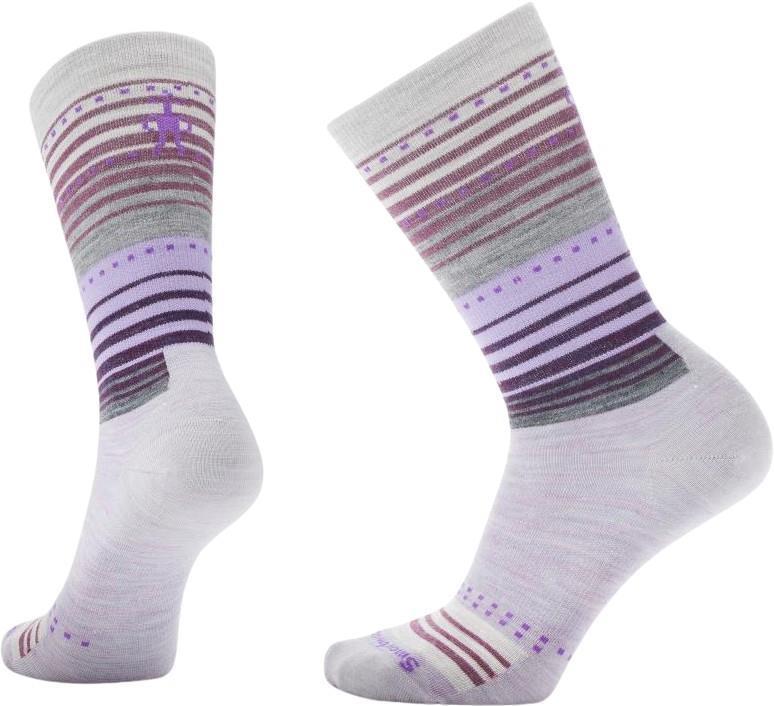 Everyday Stitch Stripe Crew Socks - Unisex - Purple Eclipse 1