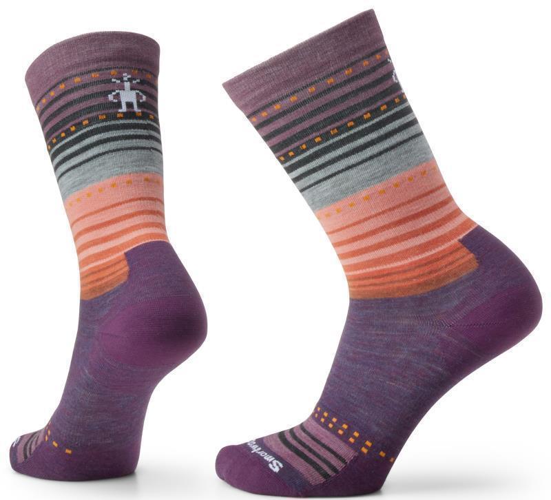Everyday Stitch Stripe Crew Socks - Unisex - Purple Iris 1