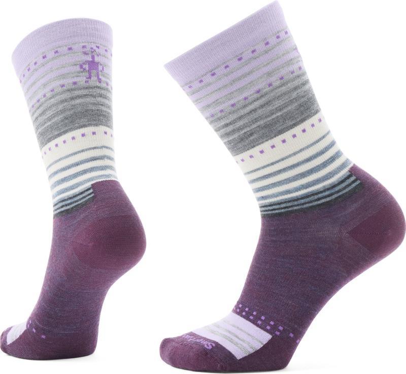 Everyday Stitch Stripe Crew Socks - Unisex - Ultra Violet 1