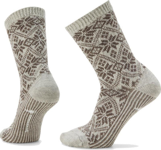 Everyday Traditional Snowflake Crew Socks - Unisex - Ash 1