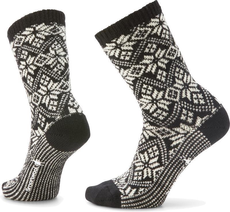 Everyday Traditional Snowflake Crew Socks - Unisex - Black 1