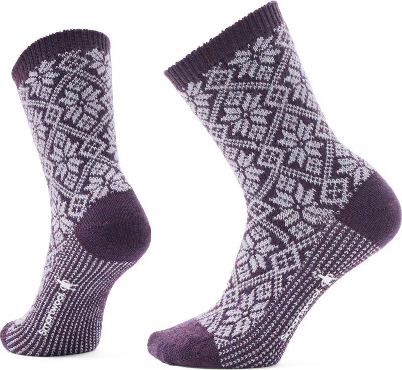 Everyday Traditional Snowflake Crew Socks - Unisex - Purple Iris 1