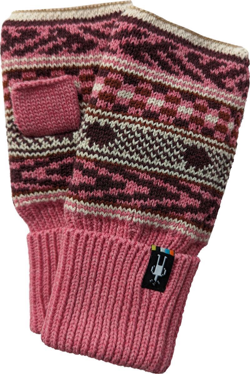 Fairisle Fleece Lined Hand Warmer - Garden Pink 1