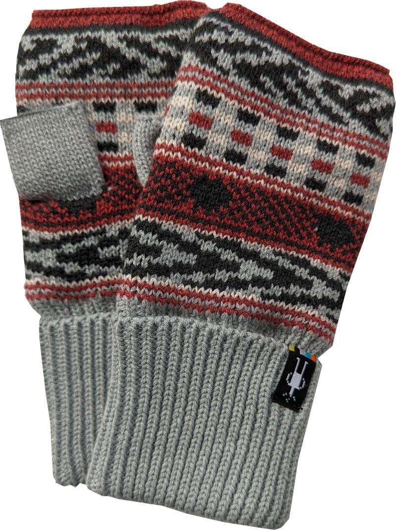 Fairisle Fleece Lined Hand Warmer - Light Gray Heather 1