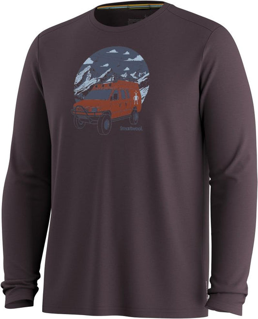 First Chair Pursuit Active LS Graphic Tee - Mens - mink heather 1