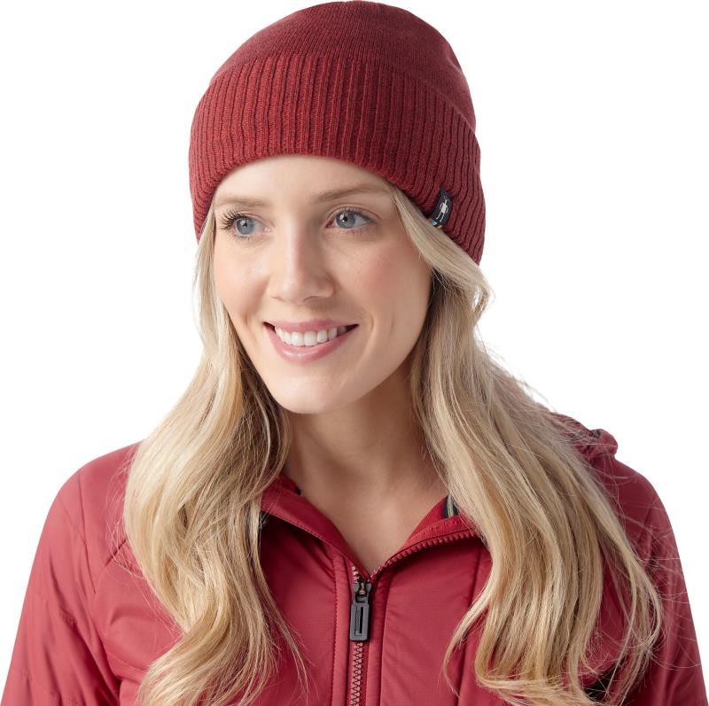 Fleece Lined Beanie - Currant Heather 1