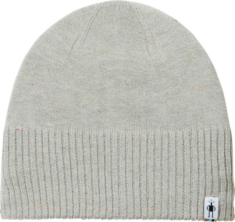 Fleece Lined Beanie - almond donegal 1