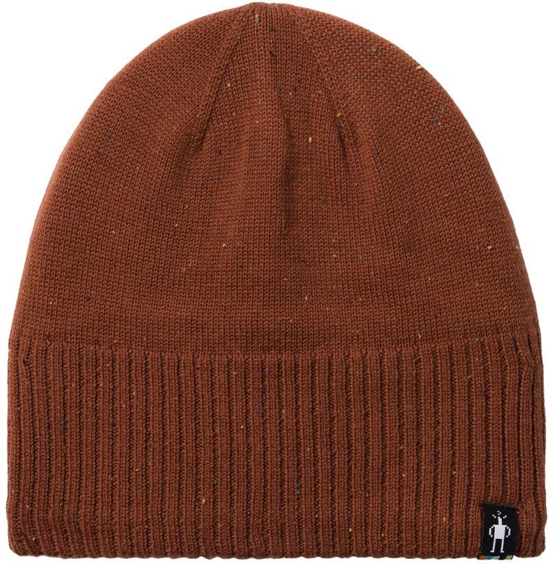 Fleece Lined Beanie - burnt sienna donegal 1