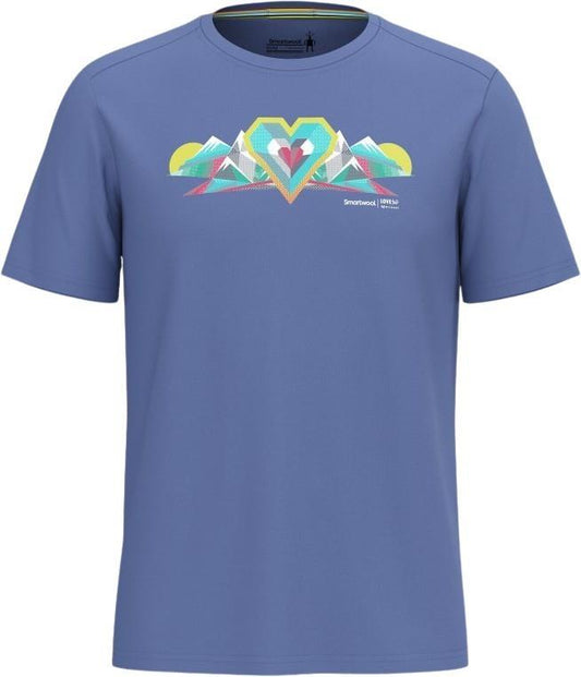 Geo Peaks Active Graphic SS Tee - Unisex - nightfall blue 1