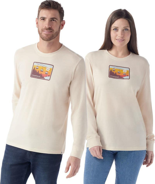 Gondola Ride Graphic LS Tee - Unisex - Almond 1