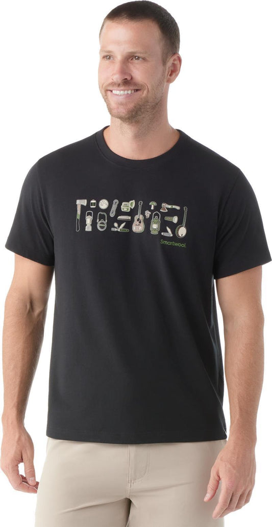Gone Camping Graphic SS Tee - Unisex - Black 1