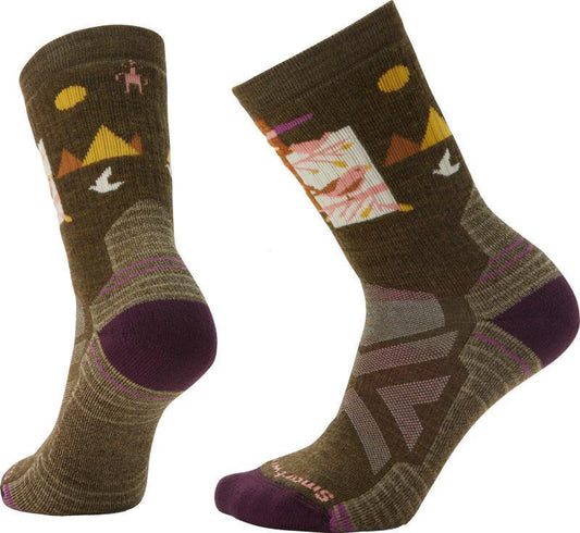 Hike Full Cushion Alpine Perch Crew Socks - Womens - Military Olive 1