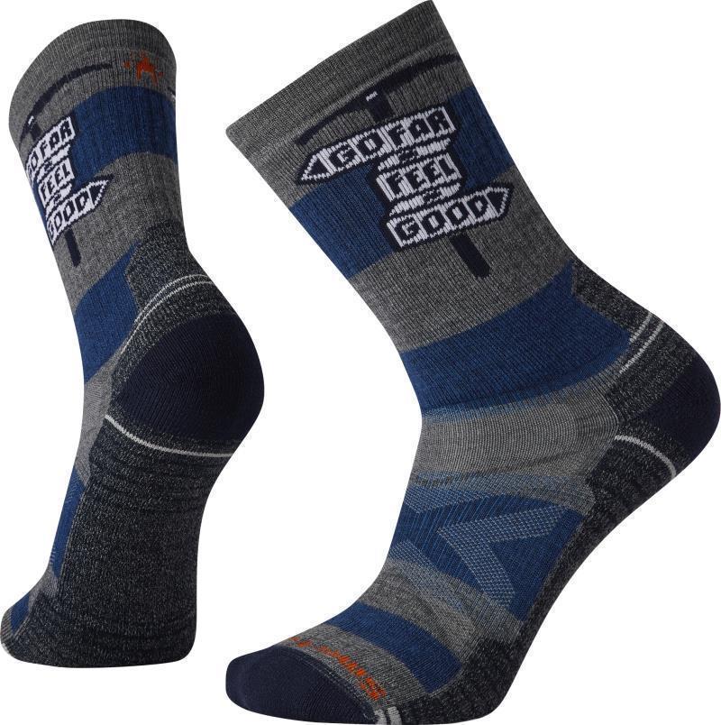 Hike Full Cushion Go Far Feel Good Crew Socks - Mens - Medium Gray 1