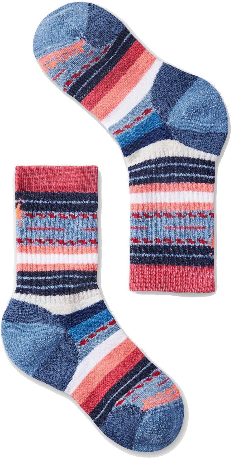 Hike Full Cushion Margarita Crew Socks - Kids - Mist Blue 1