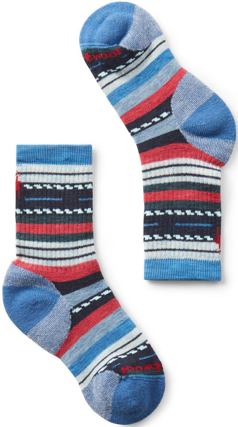 Hike Full Cushion Margarita Crew Socks - Kids - Neptune Blue 1