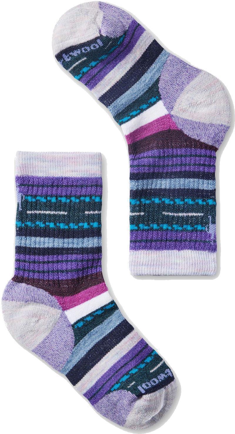 Hike Full Cushion Margarita Crew Socks - Kids - Purple Eclipse 1