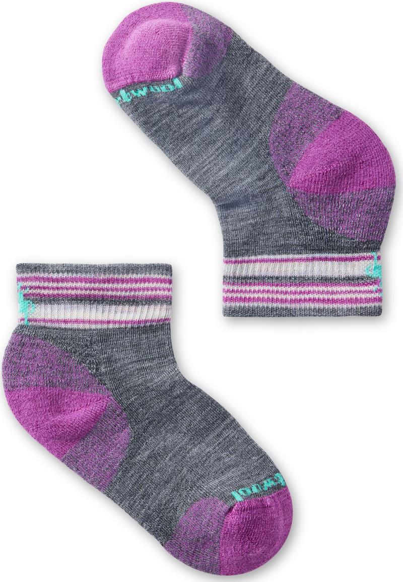 Hike Light Cushion Ankle Socks - Kids - Medium Gray 1