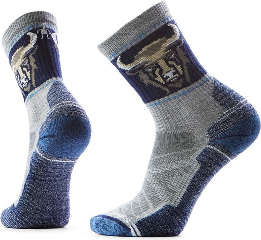 Hike Light Cushion Bison Crew Socks - Unisex - light gray 1