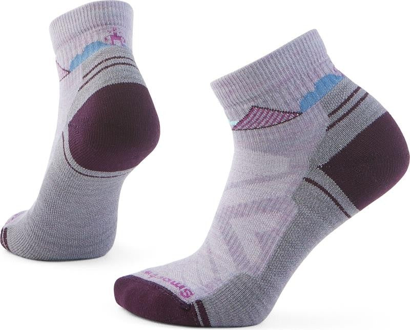 Hike Light Cushion Clear Canyon Ankle Socks - Womens - purple eclipse 1