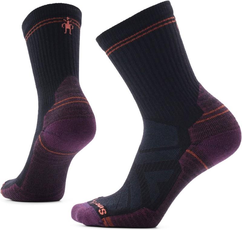 Hike Light Cushion Crew Socks - Womens - black 1
