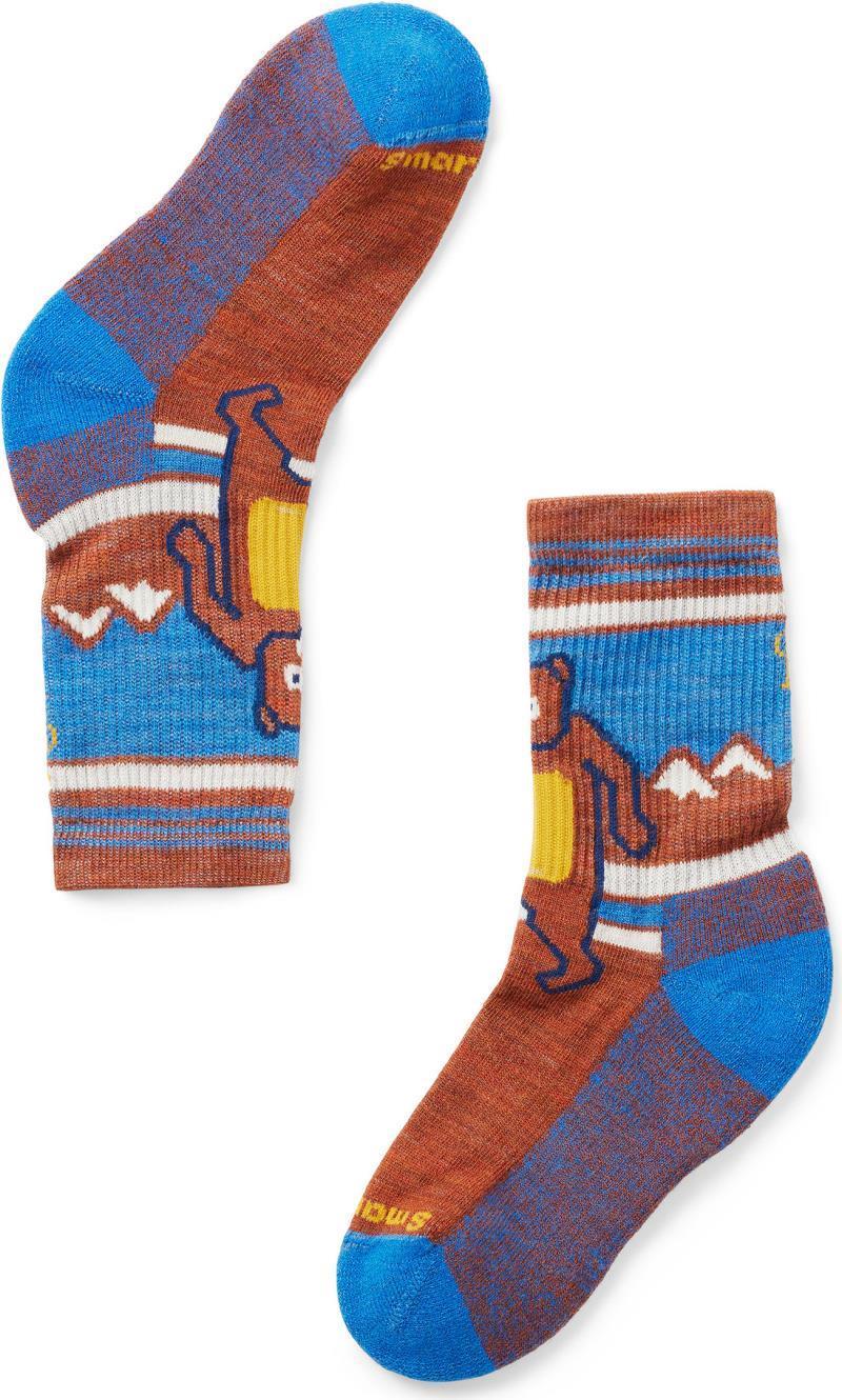 Hike Light Cushion Hiking Bear Crew Socks - Kids - Picante 2