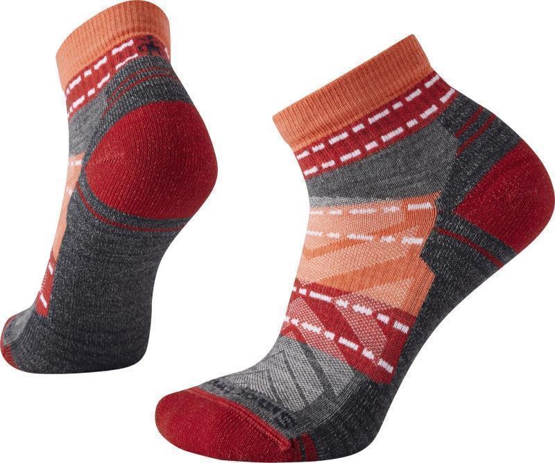 Hike Light Cushion Margarita Ankle Socks - Womens - Bright Coral 1