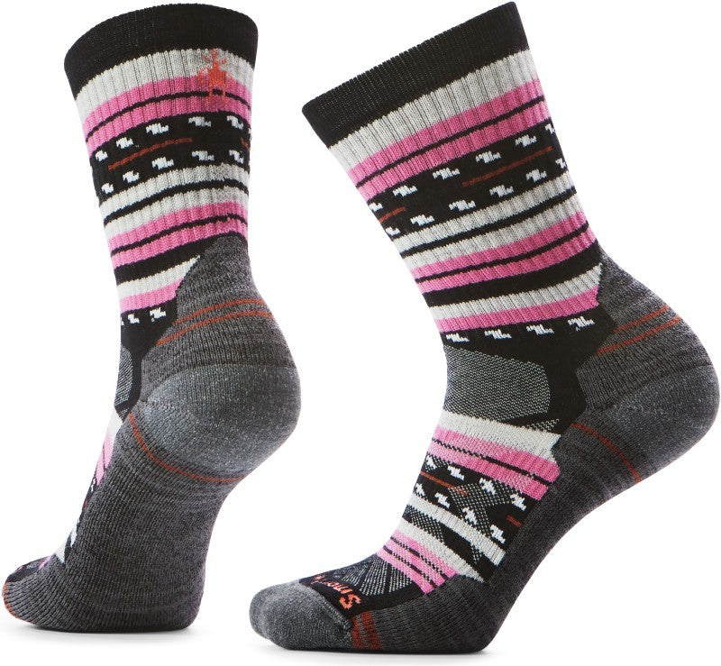 Hike Light Cushion Margarita Crew Socks - Womens - black 1